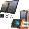 GOODaaa 10W Solar Panel Plus 36000mAh Solar Power Bank Wireless Charger