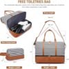 Sucipi Weekender Bags for Women Canvas Travel Duffle Bag with Shoe Compartment Overnight Bag Carry on Gym Duffel with Toiletry Bag for Traveling Weekend Hospital Bags for Labor and Delivery - Image 2