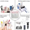 MHDGG 2 Pieces Makeup Bag Large Cosmetic Bag Capacity Travel Makeup Bag Organizer Cute Makeup Brushes Aesthetic Accessories Storage Bag for Women,White Pink - Image 9