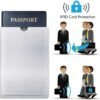 RFID Blocking Sleeve Anti Theft Credit Card & Passport Holder Wallet Pocket - To protect your valuable information from theft (6 Passport Holder) - Image 4
