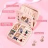 Yesteel Travel Jewelry Case Jewelry Box Jewelry Organizer, Travel Essentials Travel Accessories, Birthday Gifts for Women Mom Grandma Initial C - Image 2