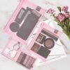 EASYFUN Mesh Pouch, Make up Bag with Zipper Cosmetic Organizer Pouch for Daily or Travel to Keep Small Items, 4 PCS Pink - Image 6