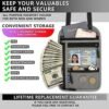Travel Pouch Neck Wallet Family Passport Holder Organizer Case with RFID Blocking Easy to Conceal Travel Pouch (Clear Passport Cover Inside) - Image 2