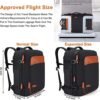 Carry on Travel Backpacks, Extra Large 40L Flight Approved for Men & Women,Expandable Suitcase With 4 Packing Cubes,Water Resistant Luggage Daypack Business Weekender Bag,Black - Image 2
