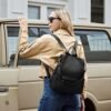 Womens Backpack Purse Leather Anti-theft Large Fashion Designer Travel Bag Ladies Shoulder Bags - Image 8