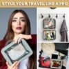 Toiletry Bag, Travel Makeup Bag, Water-resistant cosmetics bag Easy Access with Clear PVC sides, TSA approved travel organizer, travel toiletry bag for women, Toiletries - Image 6