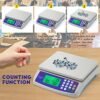 Bonvoisin Price Computing Scale 30kg/66lb Counting Scale Deli Scale Digital Pricing Weighing Scale Precise Market Scales kg/g/lb Conversion(30kg/66lb, 1g) - Image 4