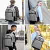 Travel Laptop Backpack, Business Anti Theft Durable Laptop Backpack with USB Charging Port, Water Resistant College Computer Bag Gifts for Men Women Fits 15.6 Inch Notebook - Image 7
