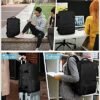Carry On Backpack for Women, Large Travel Backpack Flight Approved, Waterproof 17 Inch Laptop Backpack Business Work Backpacks Men Mochila De Viaje, Black - Image 8