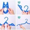 10 Pcs Travel Hangers - Cruise Ship Essentials Portable Folding Clothes Hangers Travel Accessories Foldable Clothes Drying Rack for Travel (Colorful 10pcs) - Image 6