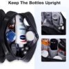 BAGSMART Toiletry Bag for Men, Hanging Travel Toiletry Organizer Large Dopp Kit for Men, Water Resistant Travel Bag Shaving Bag for Toiletries Accessories, Door Room Essentials, Black - Image 3