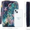 Family Passport Holder Wallet RFID Blocking Document Organizer PU Leather Mulit-purpose Travel Wallet Credit Cards Case for Women Men,Mandala - Image 4