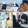 Passport Holder Cover Wallet Case RFID Blocking Leather Card Slot Travel Accessories Documents Organizer Protector for Women Men, Navy Blue - Image 6