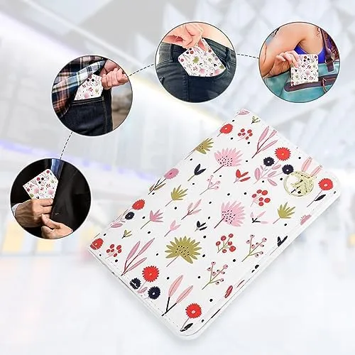 Passport Holder Cover, Slim PU Leather Travel Wallet Case Organiser for Passport, Credit Cards, Boarding Passes, Travel Essentials - Image 5