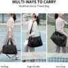 26L Weekender Duffel Bags for Women,Medium Small Travel Overnight Duffle Bags,Cute Sports Gym Bag with Shoes Compartment & Wet Pocket Lightweight Carry on Bag Foldable Bag - Image 7