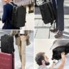 HOMIEE Travel Backpack Carry on Luggage 18x14x8 Inches Personal Item Bag for Airlines, 40L Expandable Laptop Backpack Large Suitcase for Business Weekender Overnight, Black - Image 8