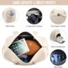 LOVEVOOK Travel Duffle Bag, Weekender Bag for Women with Toiletry Bag, Carry on Overnight Bag with Shoe Compartment, Gym Duffel Bag with Wet Pocket, Mommy Hospital Bags for Labor and Delivery - Image 3