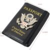 Passport Holder and Card Slot Combo RFID Blocking Leather Travel Passport Wallet for Men and Women US Passport Cover, Black - Image 6