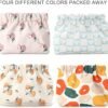 Veki 4Pcs Lipstick Bags Small Cosmetic Bag Travel Shrapnel Makeup Bags Waterproof Large Capacity Key Storage Organizer Case for Women, Portable Goods Mini Inside Purse (Multicolour, Medium) - Image 2