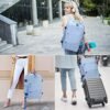 HOMIEE Carry on Backpack for Airplanes, 15.6 Inch Travel Laptop Backpack with USB Charging Port, Personal Item Size, Dry Wet Separation, Blue - Image 6