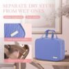 HOTOR Travel Toiletry Bag - Toiletry Bag w/Hanging Hook - Spacious Toiletry Bag for Women & Men, Makeup Bag/Big Comparment, Waterproof for Travel Accessories, Travel Essentials, Medium, Aegean-Blue - Image 5