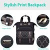 Laptop Backpack for Women, 15.6 Inch Work Bag, School Backpack for Teen Girls, Wide Open Large Backpack Purse with USB Charging Port, Casual Daypacks for Travel College Business, Black - Image 6