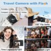 4K Digital Camera for Photography and Video Autofocus Anti-Shake, 48MP Vlogging Camera with SD Card, 3'' 180° Flip Screen Compact Camera with Flash, 16X Digital Zoom Travel Camera (2 Batteries) - Image 6