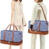 IBFUN Weekender Bags for Women, 21" Weekender Travel Bag, Travel Duffle Bag with Shoe Compartment Carry on Overnight Duffel Bag for Weekend Travel Business Trip, 3PCS - Image 2