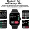 Smart Watch (Answer/Make Call), 1.7" Smartwatch Fitness Tracker for Android and iOS Phones with Heart Rate Sleep Tracking, 28 Sport Modes, Blood Oxygen, Ai Voice Control,Fitness Watch for Women Men - Image 2