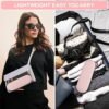 Silicone Makeup Brush Holder, Large Capacity Makeup Brush Bag, Portable Travel Cosmetic Brush Bag for Travel and Daily, Upgraded version (Standard version, Pink2) - Image 7