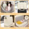 Weekender Bag for Women, Travel with Shoe Compartment & USB Charging Port, Gym Wet Compartment, Overnight Duffel Hospital Women Sports Shopping (Off White) - Image 4