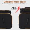 Coolife Luggage 4 Piece Set Suitcase Expandable TSA lock spinner softshell - Image 3