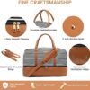 Realer Weekender Bag for Women, Travel Duffle Bag with Toiletry Bag, Large Carry on Overnight Bag with Shoe Compartment,Waterproof Mommy Hospital Bags for Labor and Delivery - Image 3
