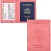 Doulove Passport and Vaccine Card Holder Combo, Passport Holder with Vaccine Card Slot, Leather Passport Cover Case for Women Men - Image 2