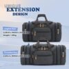 Canvas Duffle Bag for Travel, 50L Duffel Overnight Weekend Bag (Dark Gray) - Image 4