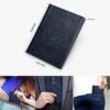 labato Passport Holder Women, Passport Wallet Travel Document Organizer, Waterproof Passport Holder for Travel, Travel Essentials PU Leather Passport Cover for Women Men, Blue - Image 3
