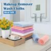 Orighty Makeup Remover Cloths, Cleansing, Reusable, Soft & Washable Coral Fleece Microfiber Washcloths / Towel for Face, Eye, Lips, Pack of 24, 7 x 7 inch - Image 5