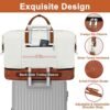Travel Weekender Bag for Women, Overnight Bag with Shoe Compartment Oversized Travel Duffel Bag Carry On Tote 21" - Image 5