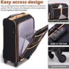 Coolife Luggage 4 Piece Set Suitcase Expandable TSA lock spinner softshell - Image 2