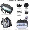 VANKEAN Laptop Briefcase for Men Women, Fits Up to 17.3 Inch Laptop Expandable Premium Laptop Shoulder Bag Water-Repellent Messenger Bag Computer Bag for Travel/Business-Black - Image 4