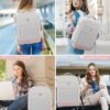 LOVEVOOK Carry On Travel Backpack For Women Flight Approved,50L TSA Personal Item Backpack for Airplanes with Thickened Back Pad,Large Daypack Fit 18.5Inch Laptop with Toiletry Bag and 2 Packing Cubes - Image 9