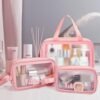MAANGE Toiletry Bag for Women Men, Translucent Waterproof Makeup Cosmetic Bag Travel Organizer for Accessories, Toiletries - Image 7