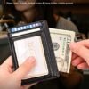 Buffway Slim Minimalist Front Pocket RFID Blocking Leather Wallets for Men and Women - Alaska Black - Image 6