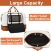 Travel Weekender Bag for Women, Overnight Bag with Shoe Compartment Oversized Travel Duffel Bag Carry On Tote 21" - Image 6
