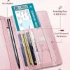 Passport and Vaccine Card Holder Combo, Passport Holder with Vaccination Card Slot Passport Wallet with RFID Blocking Passport Cover for Women - Image 3