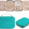 Travel Jewelry Organizer Case, Jewelry Travel Bags for Women, Large Capacity Travel Jewelry Case for Tangle-Free Earrings, Necklaces, Rings Storage, Travel Accessories,Teal