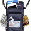 RFID Blocking Passport Holder Wallet with Neck Stash Pouch for Traveling Security Credit ID Card - Image 2