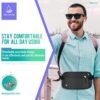 WALNEW Travel Money Belt for Women and Men - RFID Blocking Passport Holder Hidden Travel Wallet to Keep Cash, Credit Card, Passport, Cell Phone Safe - Image 5