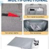 BAGSMART Duffle Bag Large Weekender Overnight Bag with Shoe Bag, can Hold 15.6 inch Laptop, Carry-on Bag for Travel, Gym, Work, 27L (Light Grey) - Image 5