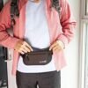 Boxiki Travel Money Belt - RFID Blocking Money Belt and Safe Waist Bag, Secure Fanny Pack for Men and Women, Fits Passport, Wallet, Phone and Personal Items. Running Belt, Waist Pack (Brown) - Image 7